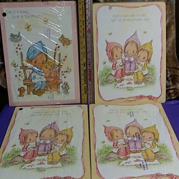 Vtg Betsy Clark (Precious Moments) Ad Prints 1972 - Picture 1 of 8